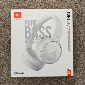 JBL Tune 510BT Over-Ear Headphones - White